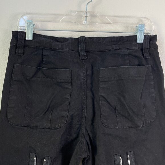 Tripp NYC Bondage Zipper Pants Black Unisex 32 Goth Grunge Rave Punk Rock Emo - Picture 8 of 13